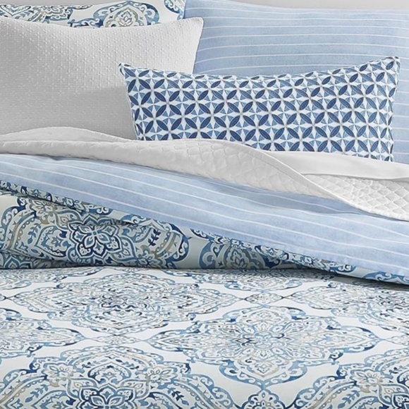 Charter Club Damask Designs Coastal Medallion 3-Pc. Full Queen Comforter Set.NWT - Picture 1 of 7